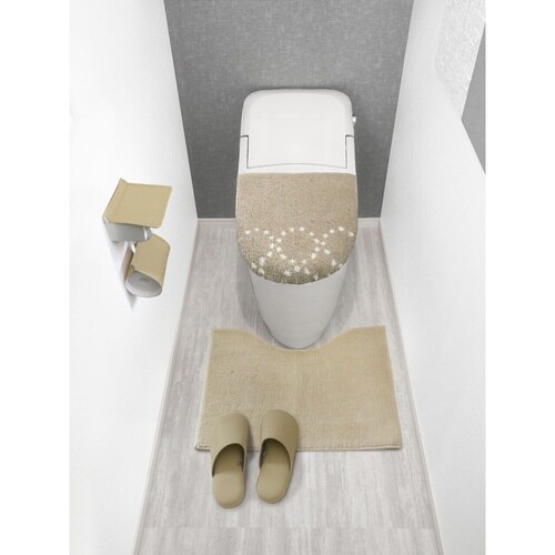 トイレマット 50×60cm ナチュラル ベージュ