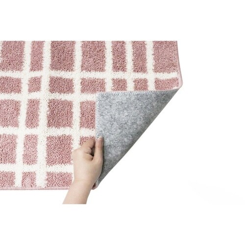 トイレマット 55×60cm ナチュラル ピンク