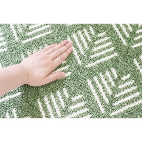 トイレマット 55×60cm ナチュラル グリーン