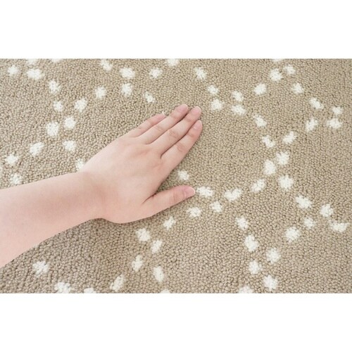 トイレマット 55×60cm ナチュラル ベージュ