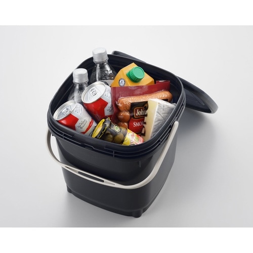 アウトドア収納ボックス 10L ブラック×2