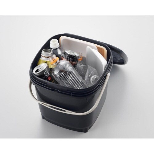 アウトドア収納ボックス 15L ブラック×2