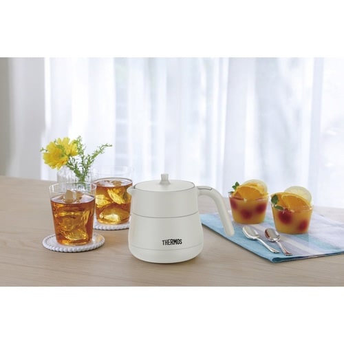 サーモス ティーポット 真空断熱 ライトグレー