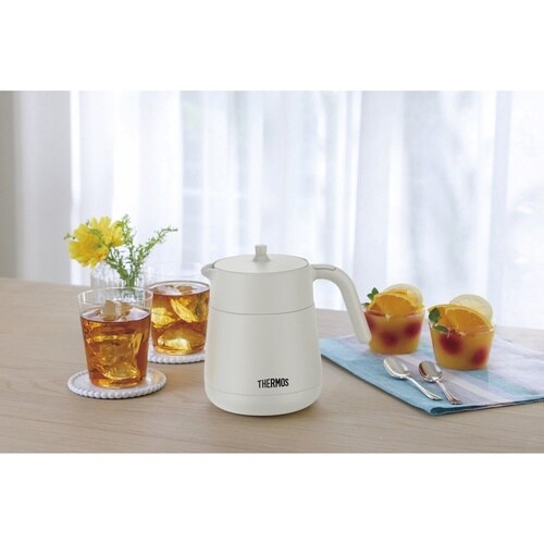 サーモス ティーポット 真空断熱 ライトグレー