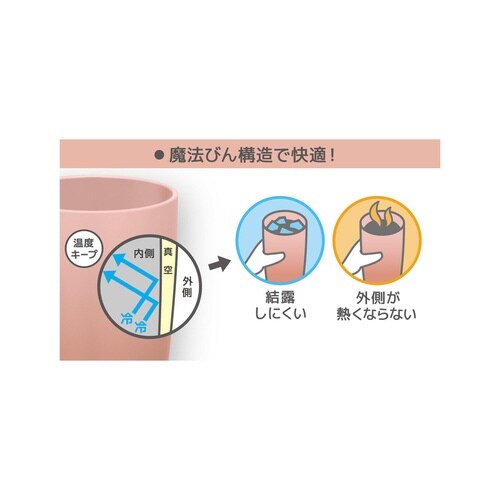 サーモス タンブラー 真空断熱 ローズベージュ