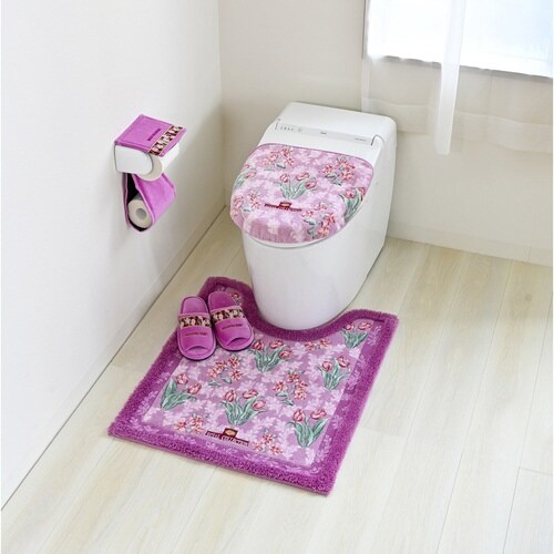 トイレマット 75×63cm ピンク