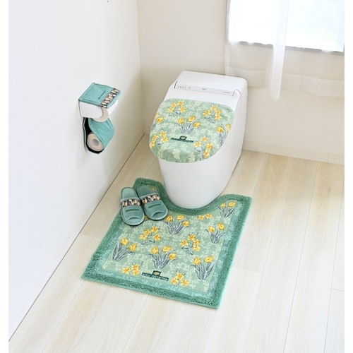 トイレマット 75×63cm グリーン
