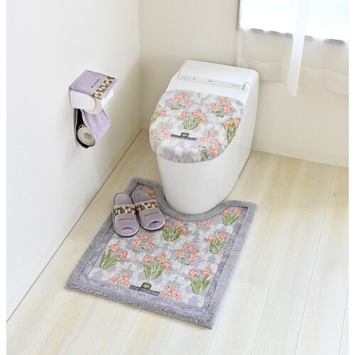 トイレマット 75×63cm グレー