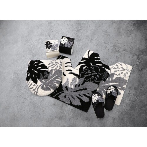 トイレマット モノ・ステラ ブラック×2