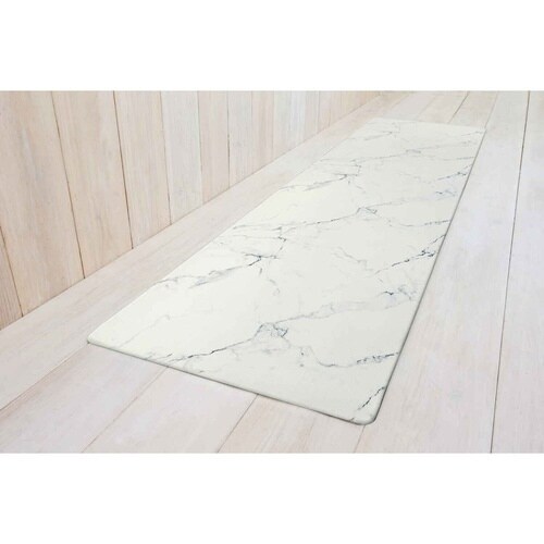 キッチンマット 拭ける 120cm 大理石×2