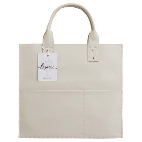 ランチバッグ レザリスト 保冷 アイボリー×2