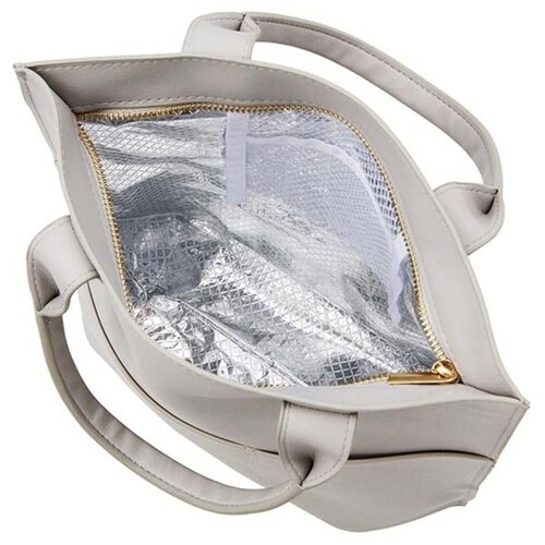 ランチバッグレザリスト保冷おしゃれセピア×2