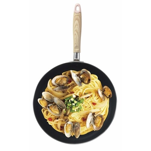 フライパン 28cm IH対応 フッ素加工 ピンク