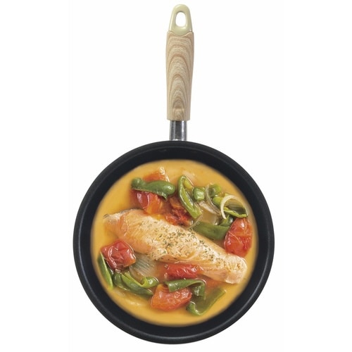 いため鍋 20cm IH対応 フッ素加工 ピンク