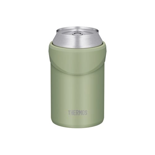 サーモス 缶ホルダー 保冷 350ml カーキ×2