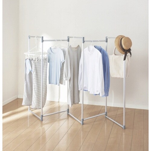 物干し 室内 軽くて丈夫なアルミ製折りたたみ物干し