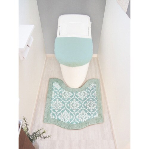 トイレマット 60×60cm ミント×2