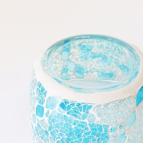 小物入れ 洗面所 モザイク ターコイズ×2