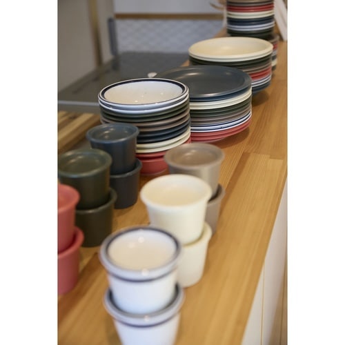 ボウル17cmAirStackラインブルー×2