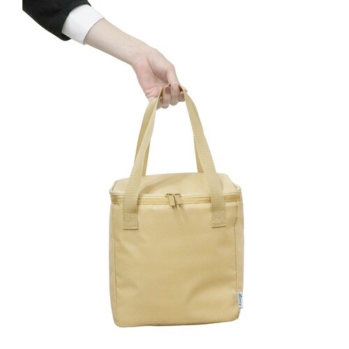 ランチバッグ Allons−y BOX型 ベージュ