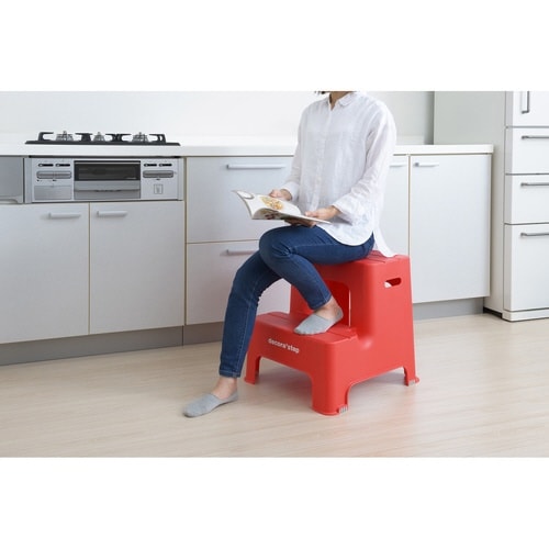 ステップ 踏み台 幅43.5cm レッド