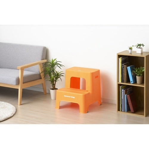 ステップ 踏み台 幅43.5cm オレンジ