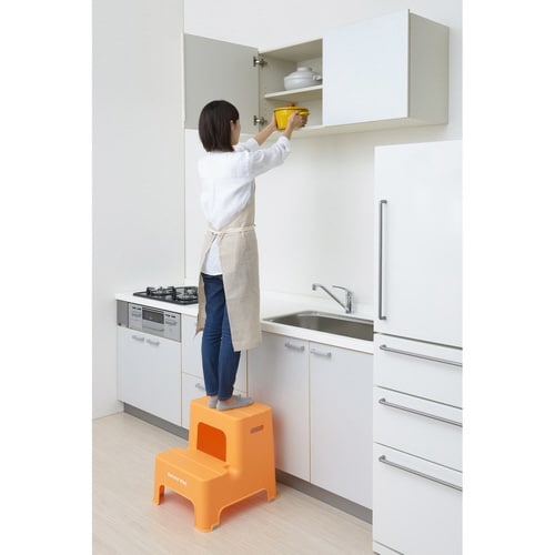 ステップ 踏み台 幅43.5cm オレンジ