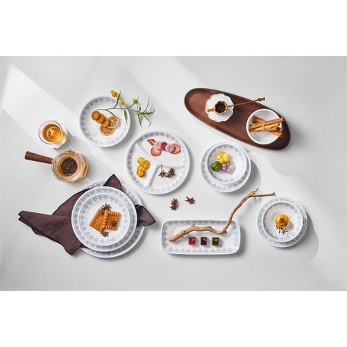 プレート 26cm CORELLE パッチワーク