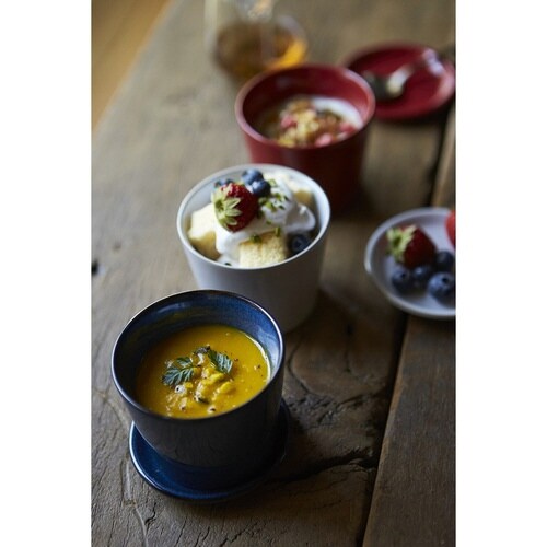 プレート 8.5cm HINATA 陶器 レッド