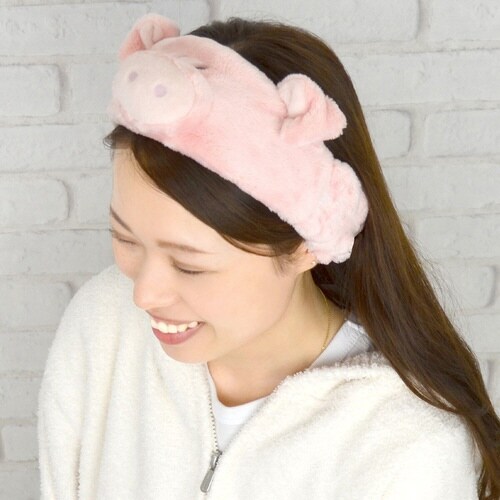 ヘアバンド NICI ニキ ピンクピッグ×2