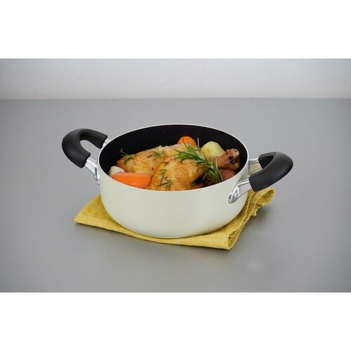 両手鍋 20cm IH対応 ふっ素樹脂加工×2