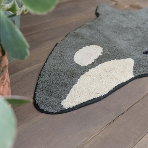 玄関マット 50×120cm 室内 ロング シャチ