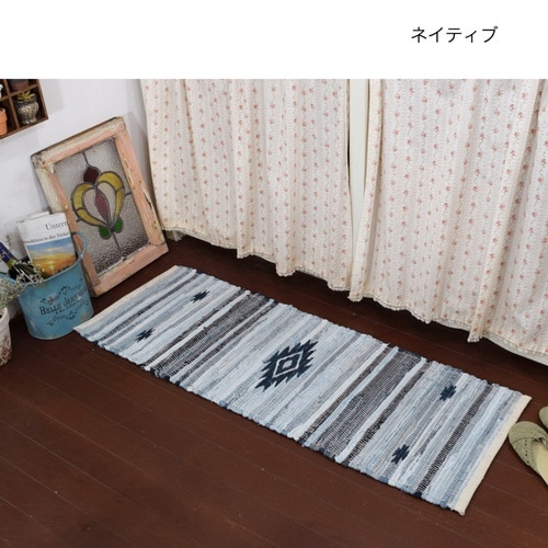 玄関マット 40×120cm 室内 ネイティブ