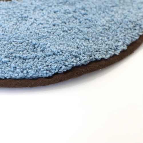 玄関マット 29×53cm 室内 サンダル ブルー