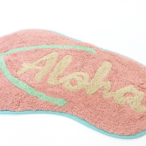 玄関マット 29×53cm 室内 サンダル ピンク