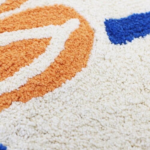 玄関マット 62×65cm 室内 ネイビー