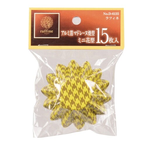 マドレーヌ型 花型 ミニ 6.5cm 15枚入り
