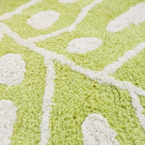 玄関マット 49×53cm 室内 ライトグリーン