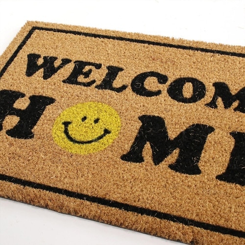 玄関マット コイヤーマット ホームスマイル×2