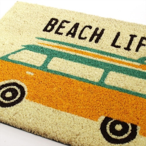 玄関マット 屋外兼用 コイヤー ビーチ×2