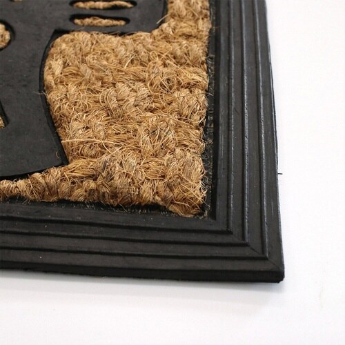 玄関マット 屋外兼用 ラバーコイヤー バード