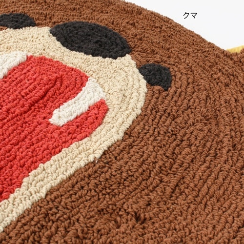 玄関マット 45×51cm 室内 動物 クマ