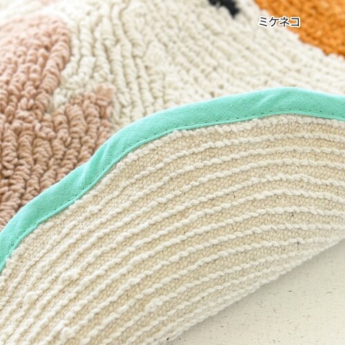 玄関マット 45×51cm 室内 動物 ミケネコ