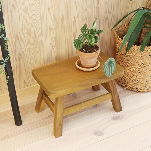 スツール 座面高25.5cm 天然木