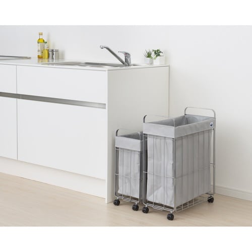 ランドリーバスケット 折りたたみ グレー