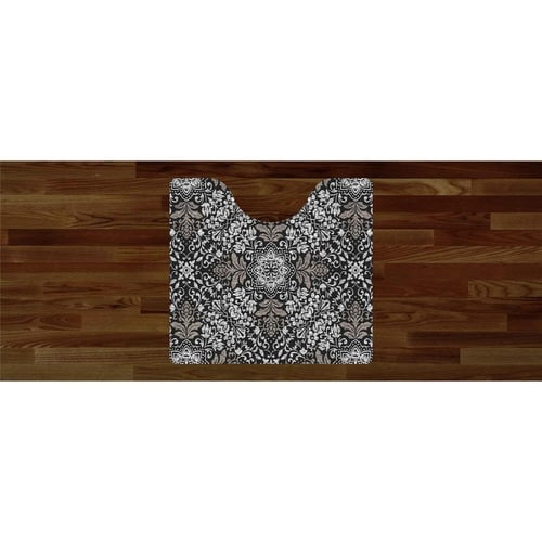 トイレマット クリア 拭ける オーナメント×2