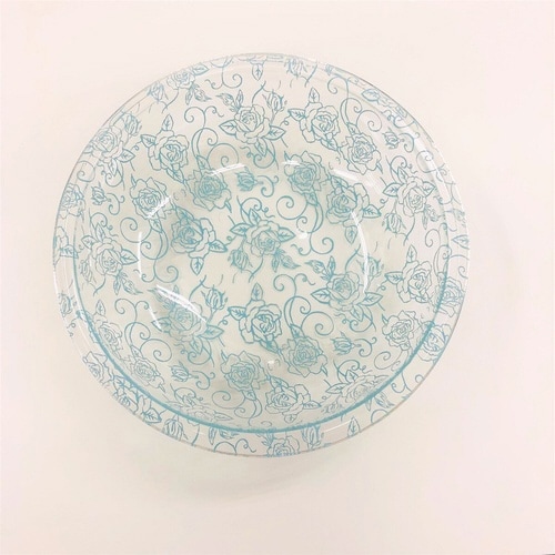 湯おけ 洗面器 クリアローズ ライトブルー×2