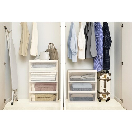 チェスト ストッカーワイド 組立式 3段