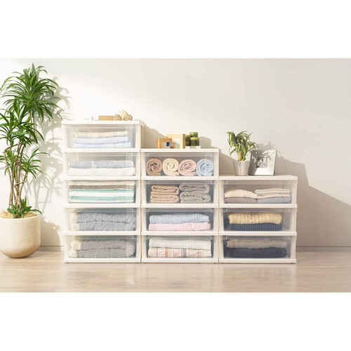 チェスト ストッカーワイド 組立式 4段