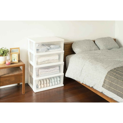 チェスト ストッカーワイド 組立式 4段